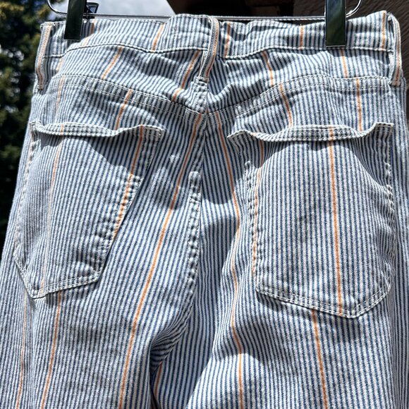 3x1 NYC Austin Crop Jean in Nillie Stripe High-Rise - Picture 7 of 12